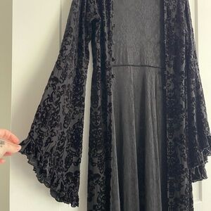 Killstar Black Celestial Patterned Shirt